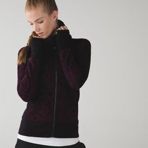 Lululemon Scuba Hoodie II Star Crushed Blk Cherry